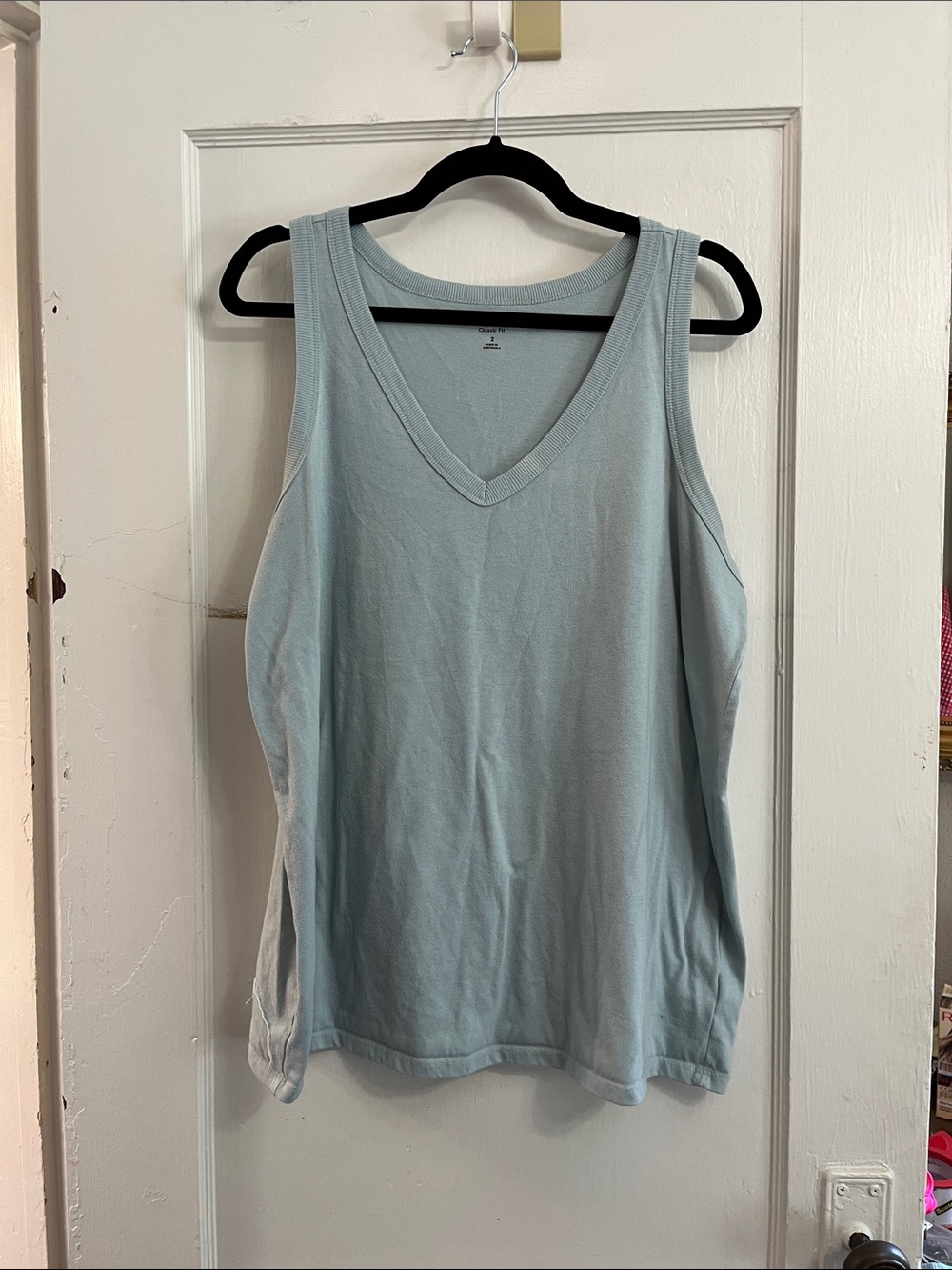 torrid Light Blue V-Neck Tank Top
